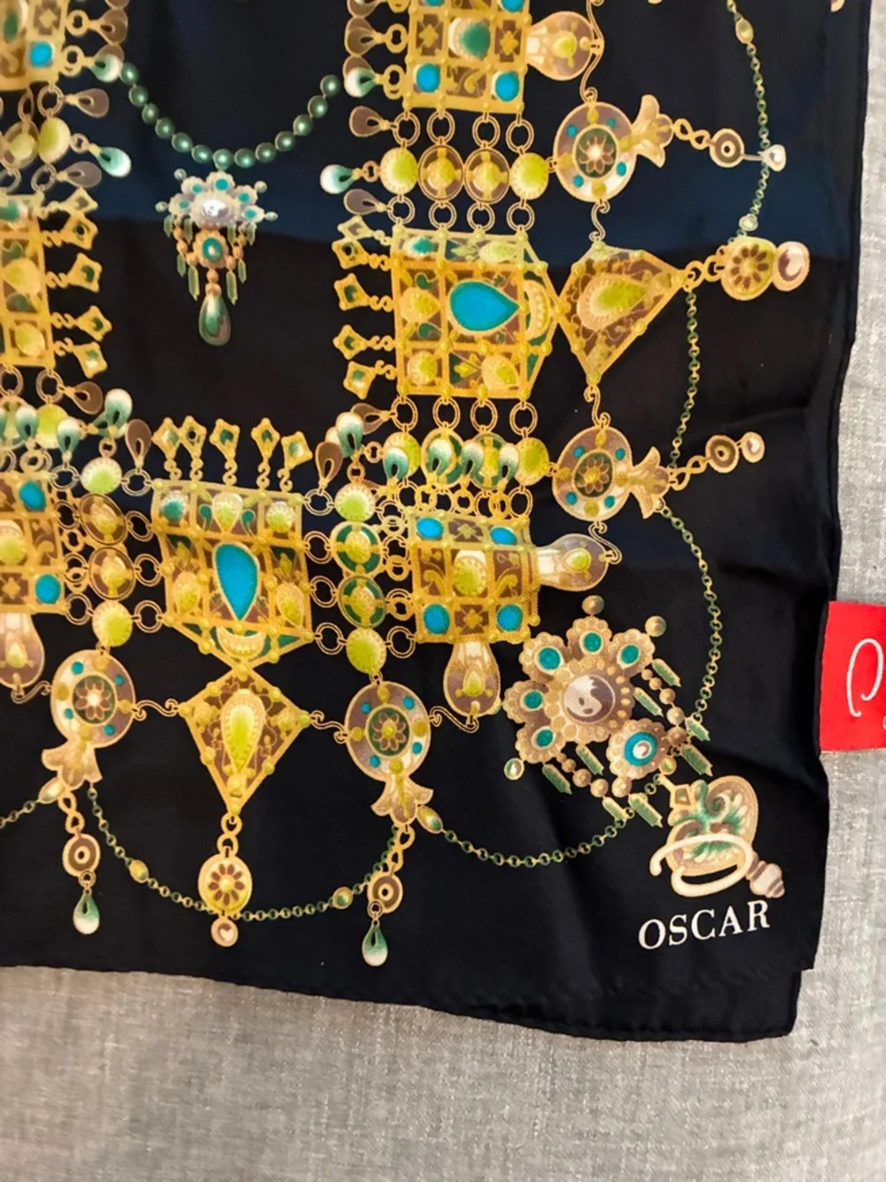 Oscar de la Renta vintage scarf